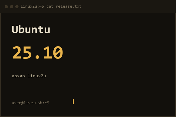 Ubuntu 25.10 Questing Quokka Desktop amd64