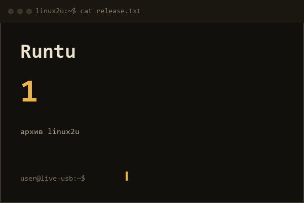 Runtu Desktop 1 DVD