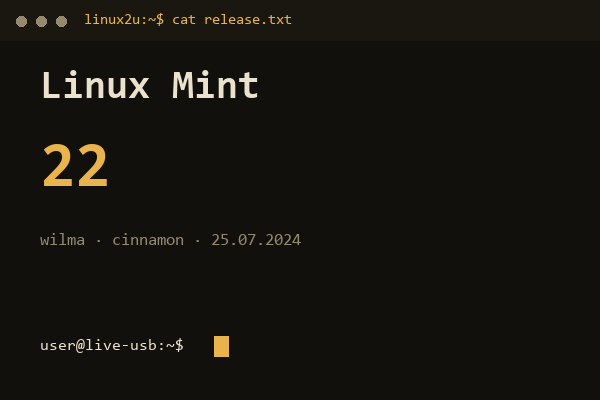 Linux Mint 22 Wilma Cinnamon x86_64 — обложка карточки архива Linux2U