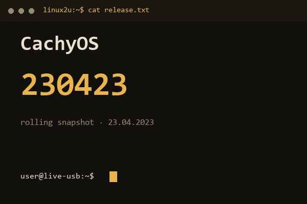 CachyOS 230423 — обложка карточки архива Linux2U