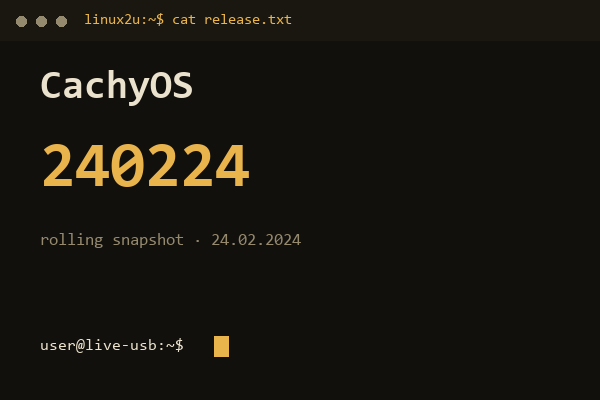 CachyOS 240224 — обложка карточки архива Linux2U