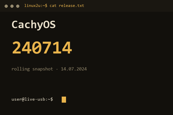 CachyOS 240714 — обложка карточки архива Linux2U