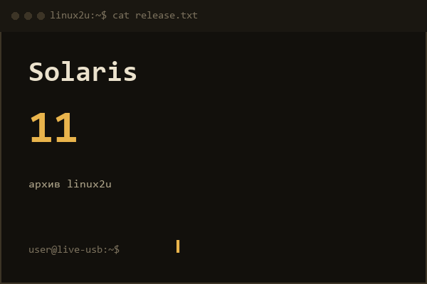 ОС Solaris 11 Express