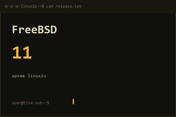FreeBSD 11 32bit 1DVD