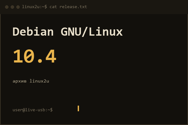 Debian 10.4 AMD64 1 CD