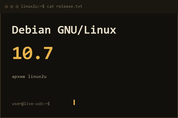 Debian 10.7 i386 NetInst 1 CD